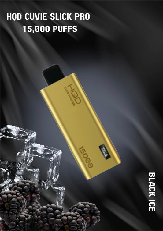 HQD cuvie slick pro 15,000-Black ice