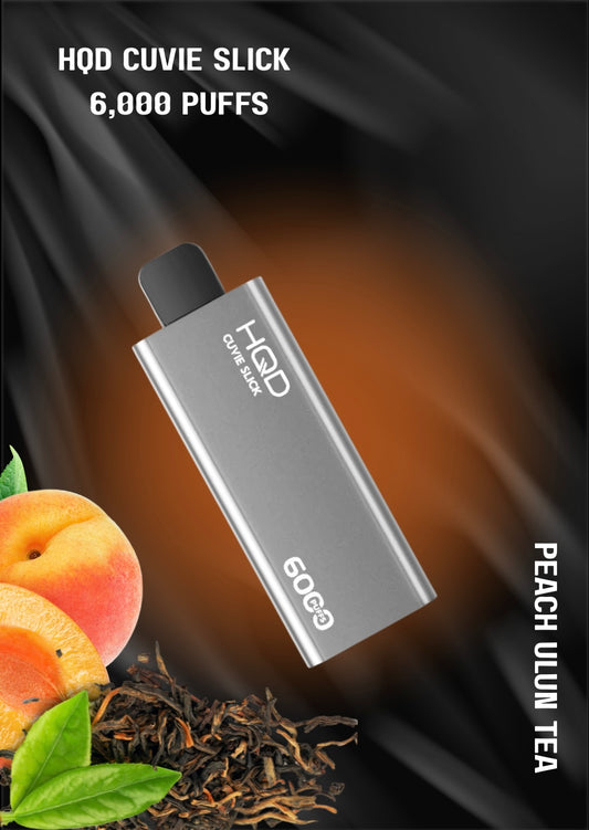 HQD cuvie slick 6000puffs-Peach ulun tea